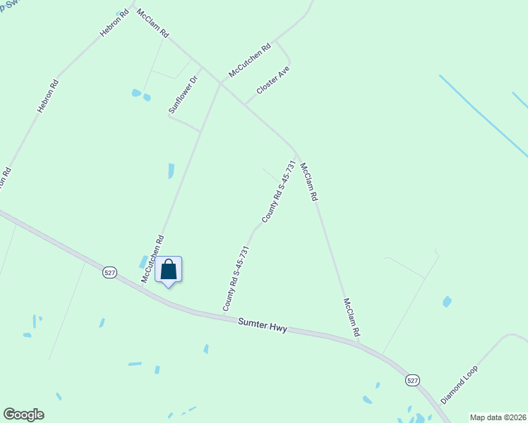 map of restaurants, bars, coffee shops, grocery stores, and more near 1-169 County Road S-45-731 in Cades