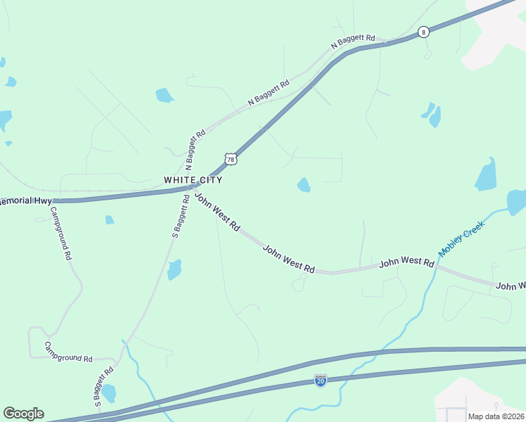 map of restaurants, bars, coffee shops, grocery stores, and more near 6838 John West Road in Winston