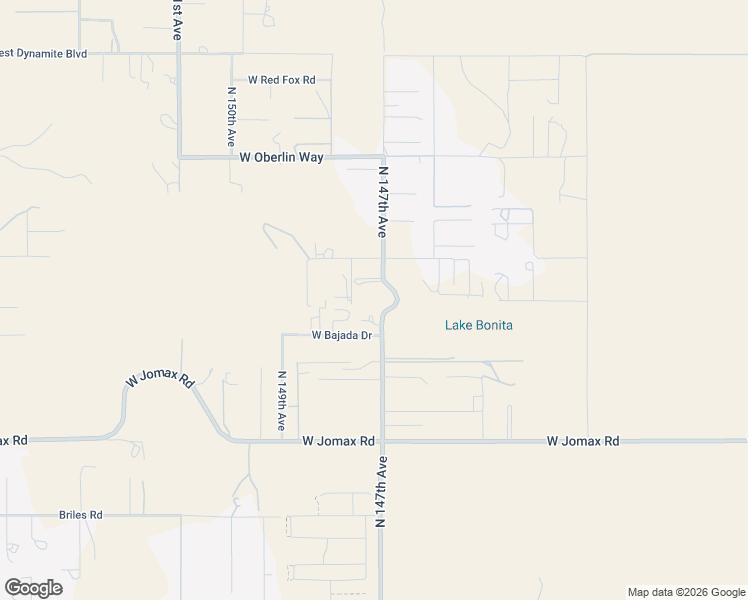 map of restaurants, bars, coffee shops, grocery stores, and more near 27209 North 147th Avenue in Surprise