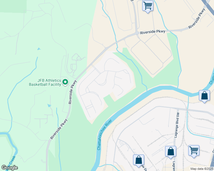 map of restaurants, bars, coffee shops, grocery stores, and more near 1619 Chancery Lane in Lithia Springs