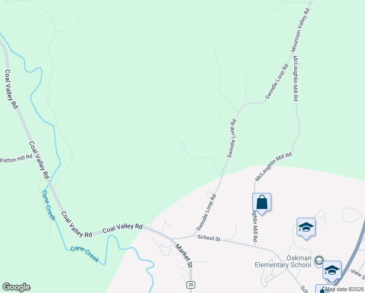 map of restaurants, bars, coffee shops, grocery stores, and more near 275 Midnite Drive in Oakman