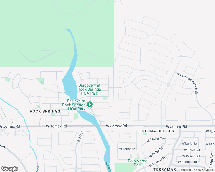 map of restaurants, bars, coffee shops, grocery stores, and more near 7043 West Quail Track Drive in Peoria
