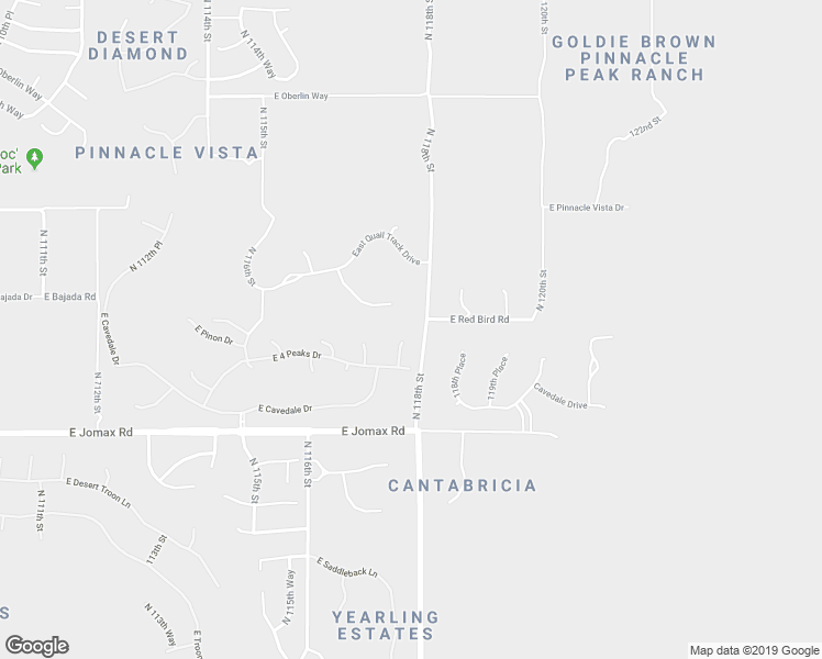 map of restaurants, bars, coffee shops, grocery stores, and more near 26885 North 117th Place in Scottsdale