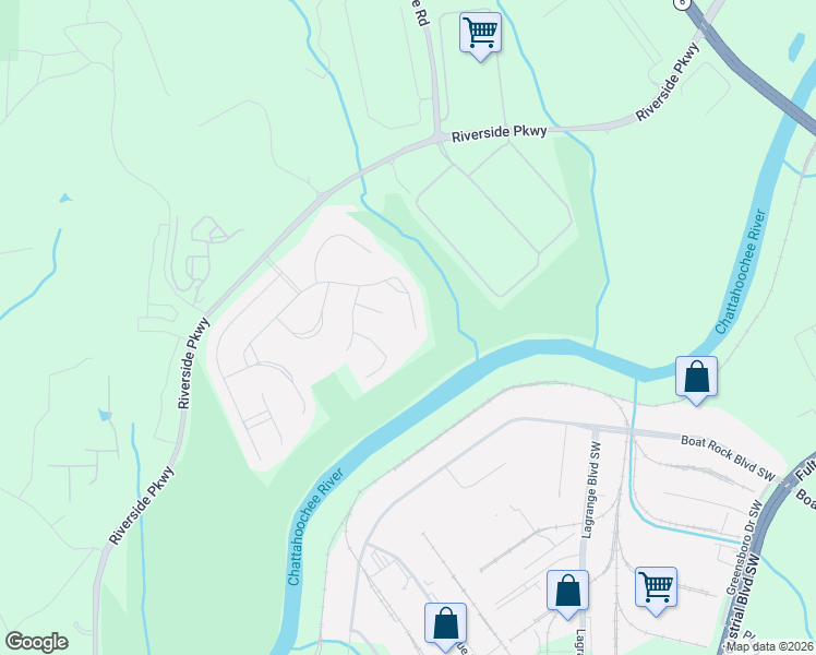 map of restaurants, bars, coffee shops, grocery stores, and more near 9084 Hanover Street in Lithia Springs