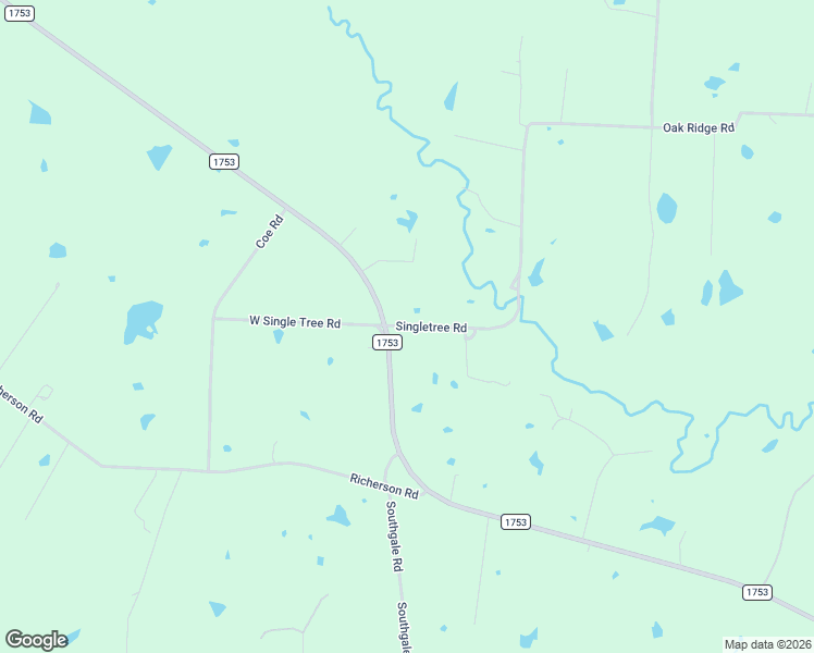 map of restaurants, bars, coffee shops, grocery stores, and more near 496 Singletree Road in Denison