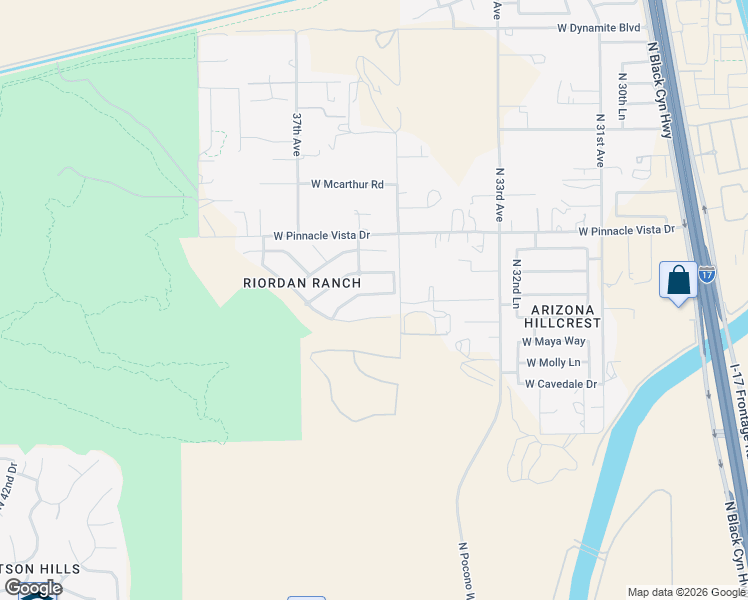 map of restaurants, bars, coffee shops, grocery stores, and more near 3519 West Alyssa Lane in Phoenix