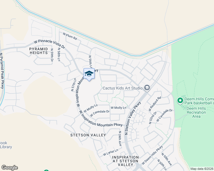 map of restaurants, bars, coffee shops, grocery stores, and more near 5548 West Alyssa Lane in Phoenix