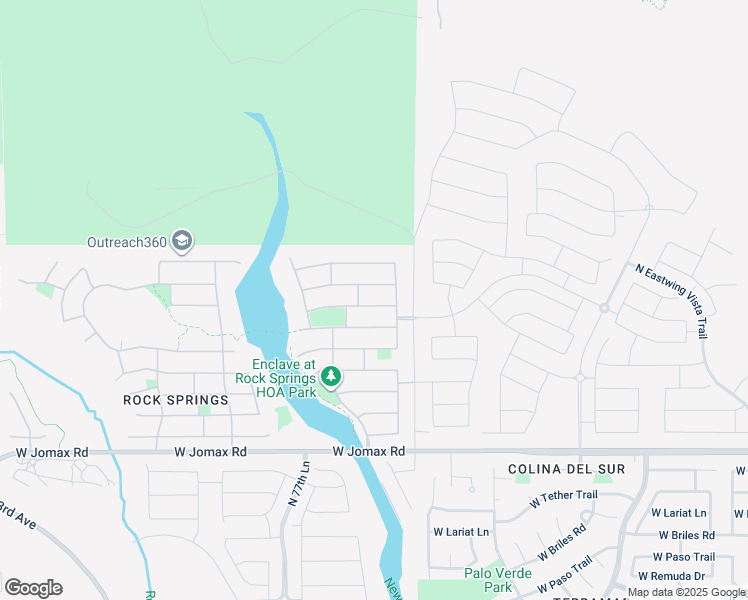 map of restaurants, bars, coffee shops, grocery stores, and more near 7572 West Quail Track Drive in Peoria