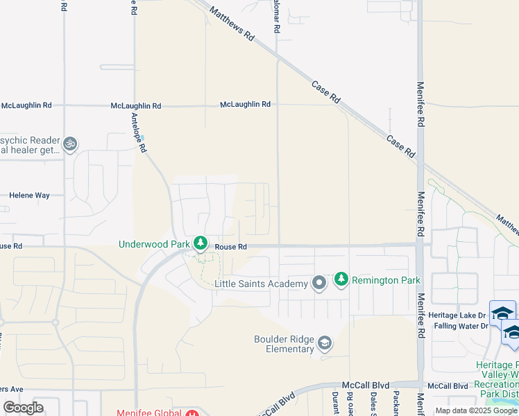 map of restaurants, bars, coffee shops, grocery stores, and more near 26862 Checkers Drive in Menifee