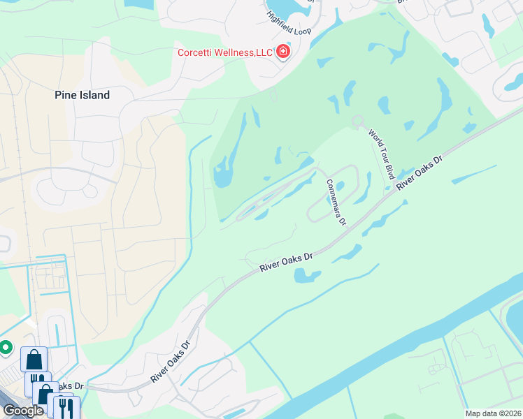 map of restaurants, bars, coffee shops, grocery stores, and more near 257 Connemara Drive in Myrtle Beach