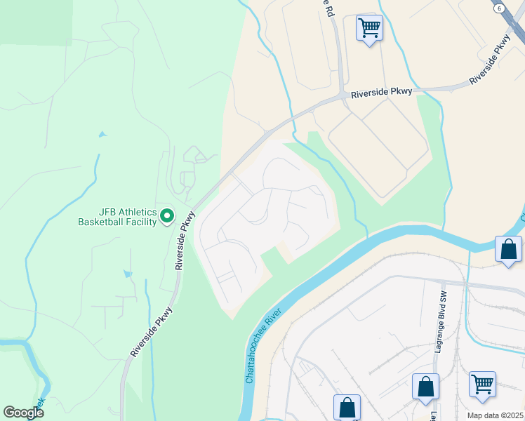 map of restaurants, bars, coffee shops, grocery stores, and more near 1619 Chancery Lane in Lithia Springs