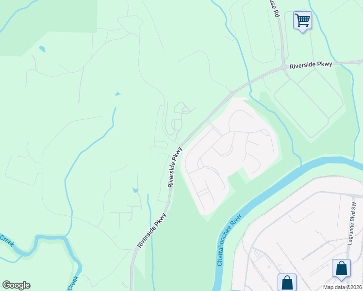 map of restaurants, bars, coffee shops, grocery stores, and more near 2580 Summer Lake Road in Lithia Springs