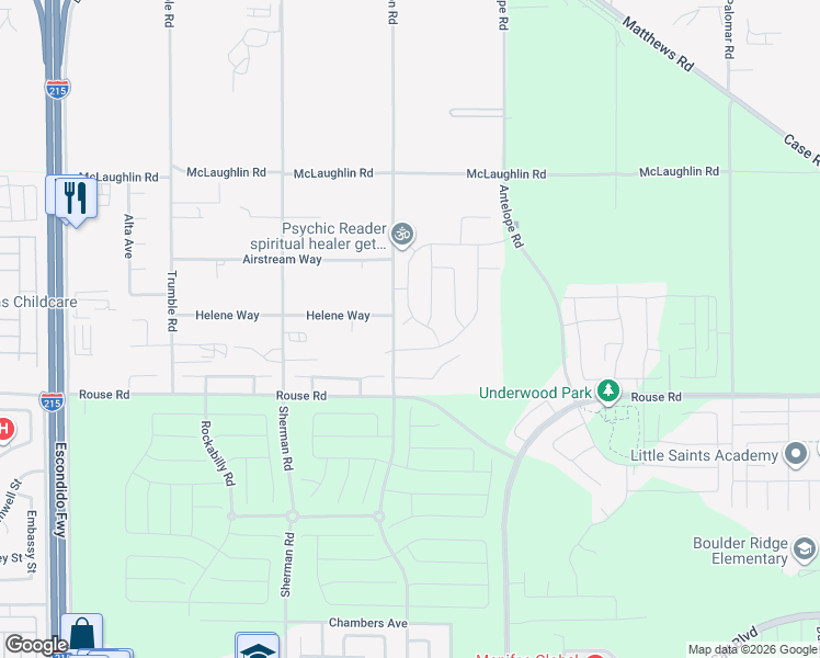 map of restaurants, bars, coffee shops, grocery stores, and more near 27777 Calle Los Olivos in Menifee