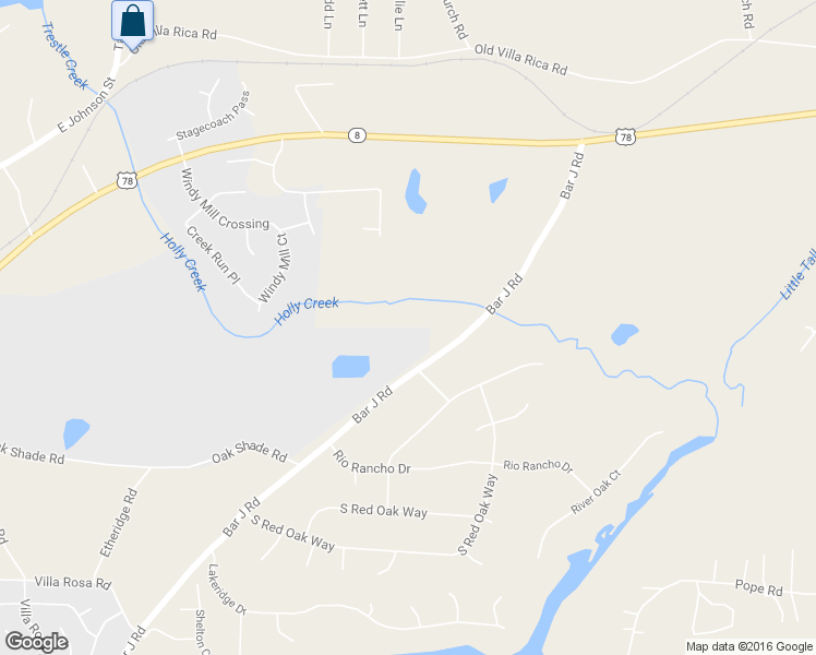 map of restaurants, bars, coffee shops, grocery stores, and more near 385 Bar J Road in Temple