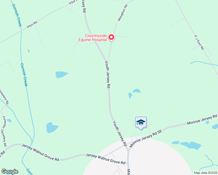 map of restaurants, bars, coffee shops, grocery stores, and more near 173 Youth Jersey Road in Covington