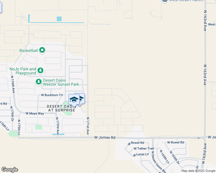 map of restaurants, bars, coffee shops, grocery stores, and more near in Surprise