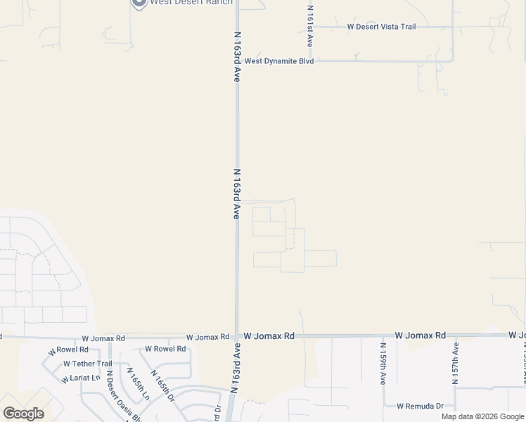 map of restaurants, bars, coffee shops, grocery stores, and more near 27299 North 163rd Avenue in Surprise