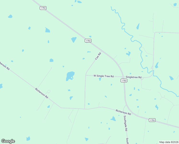 map of restaurants, bars, coffee shops, grocery stores, and more near 297 Coe Road in Denison