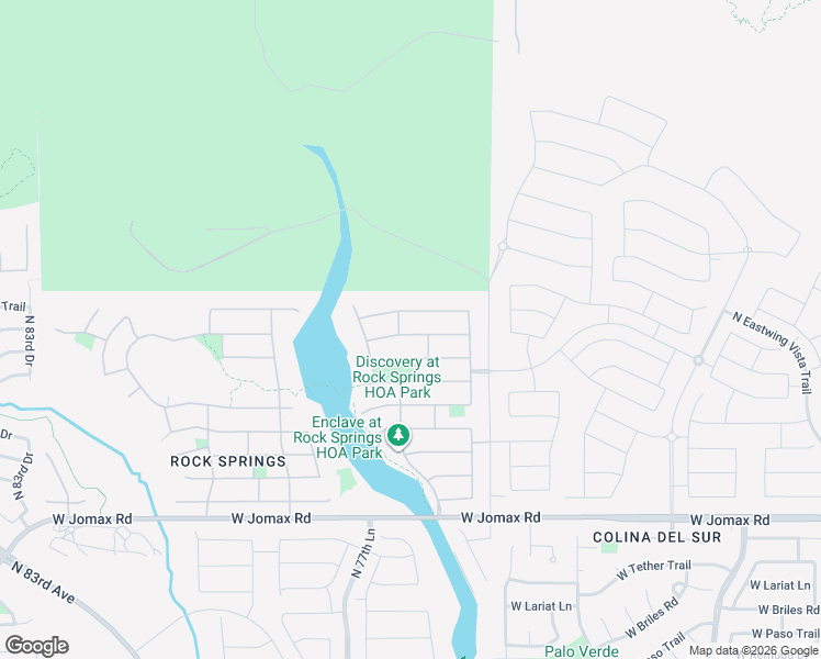 map of restaurants, bars, coffee shops, grocery stores, and more near 7644 West Quail Track Drive in Peoria
