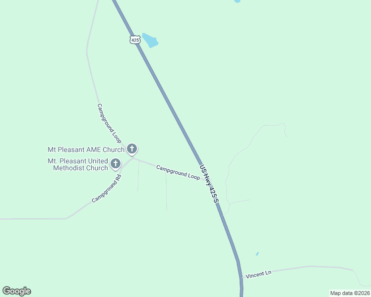 map of restaurants, bars, coffee shops, grocery stores, and more near 3023 U.S. 425 in Monticello