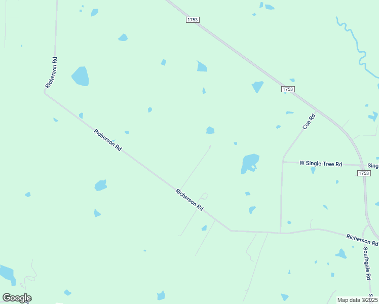 map of restaurants, bars, coffee shops, grocery stores, and more near 1399 Richerson Road in Denison