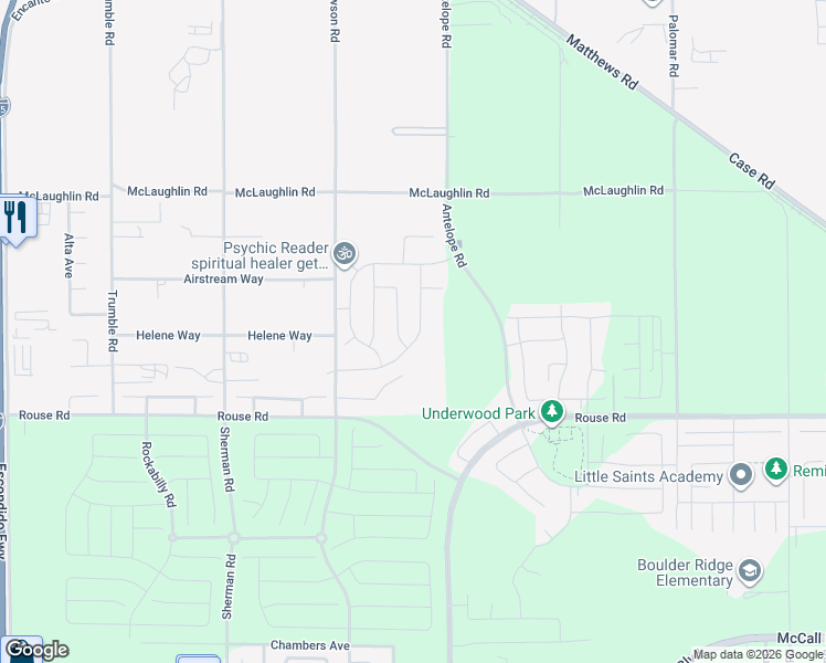 map of restaurants, bars, coffee shops, grocery stores, and more near 27878 Calle Talavera in Romoland