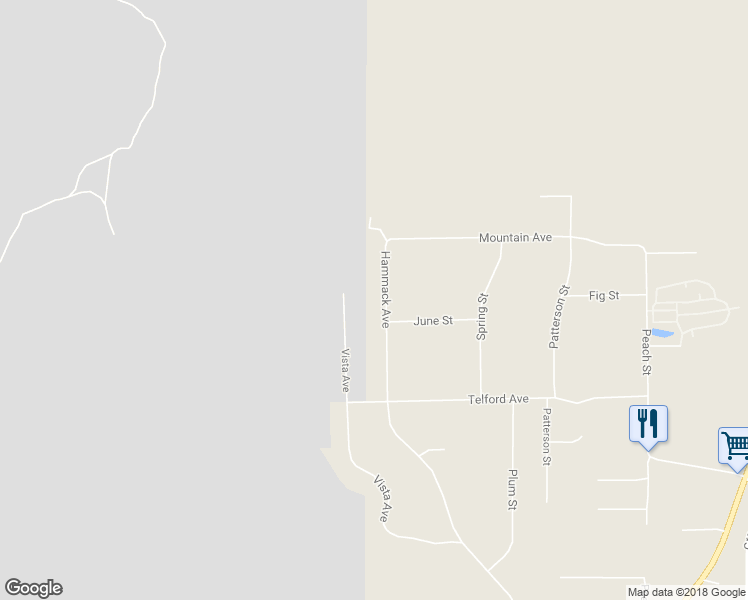 map of restaurants, bars, coffee shops, grocery stores, and more near 26743 Hammack Avenue in Perris