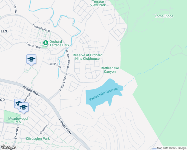 map of restaurants, bars, coffee shops, grocery stores, and more near in Irvine