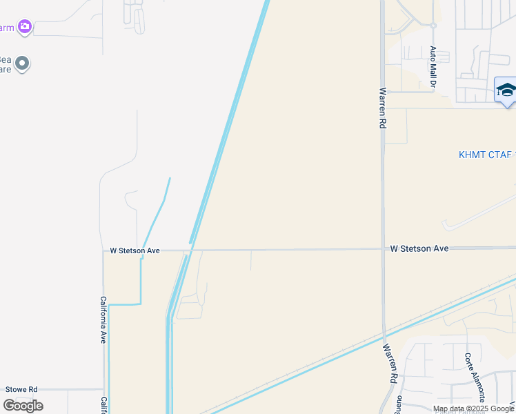 map of restaurants, bars, coffee shops, grocery stores, and more near Stetson Avenue in Hemet