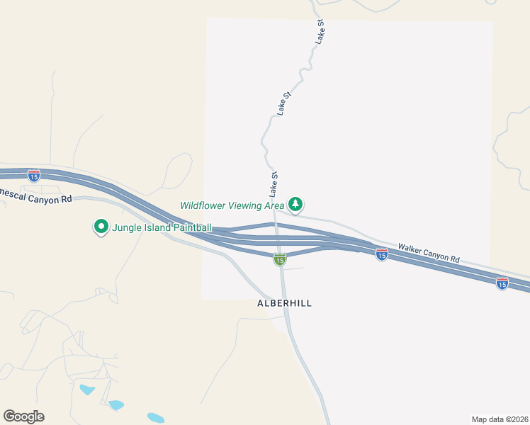 map of restaurants, bars, coffee shops, grocery stores, and more near Walker Canyon Road in Lake Elsinore
