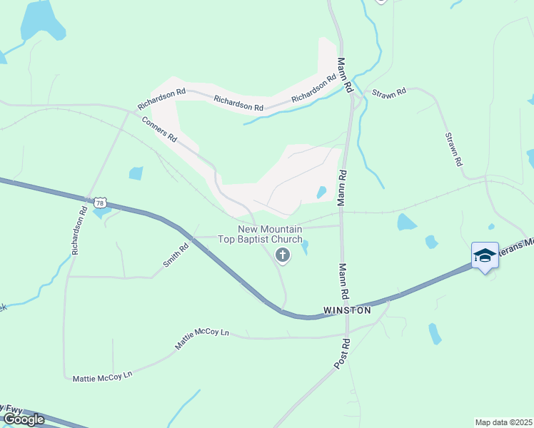 map of restaurants, bars, coffee shops, grocery stores, and more near 7867 Poppy Seed Place in Winston