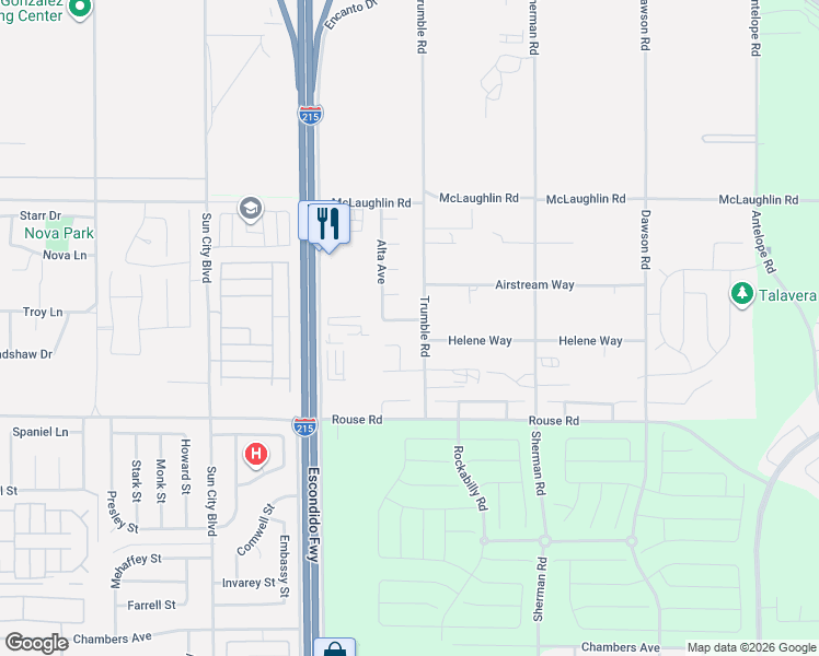 map of restaurants, bars, coffee shops, grocery stores, and more near 27158 Lavender Street in Menifee