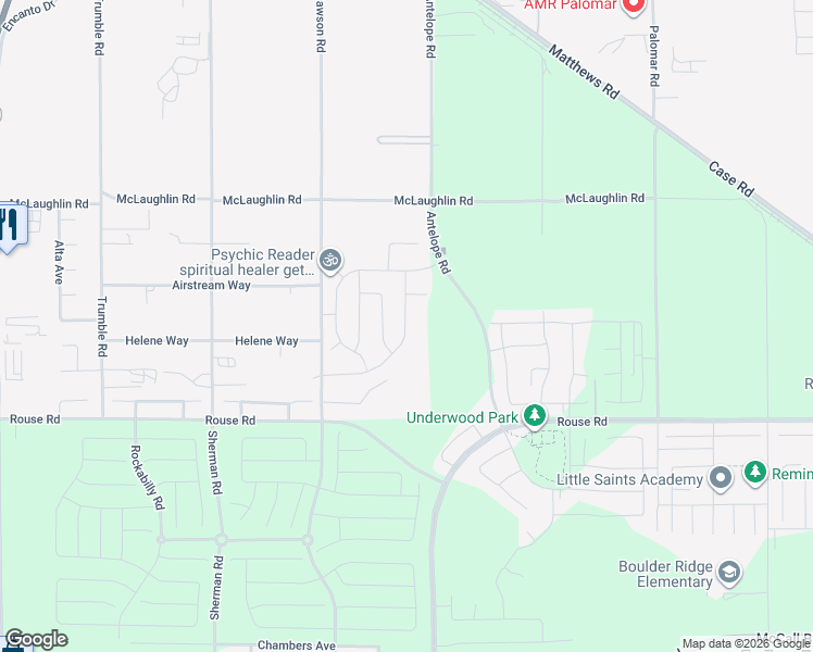 map of restaurants, bars, coffee shops, grocery stores, and more near 27878 Calle Talavera in Romoland