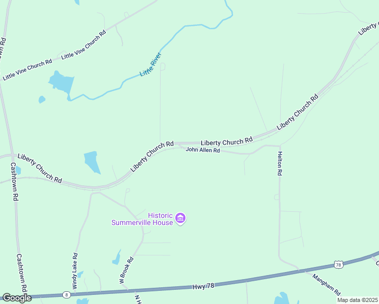 map of restaurants, bars, coffee shops, grocery stores, and more near 29 John Allen Road in Bremen