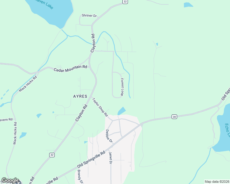 map of restaurants, bars, coffee shops, grocery stores, and more near 7945 Forest Loop in Pinson