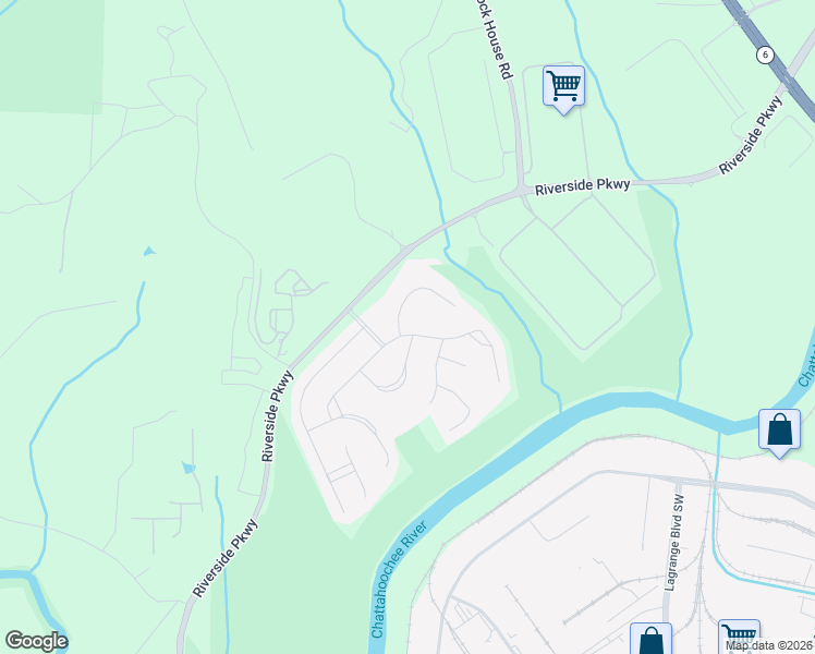 map of restaurants, bars, coffee shops, grocery stores, and more near 9123 Hanover Street in Lithia Springs