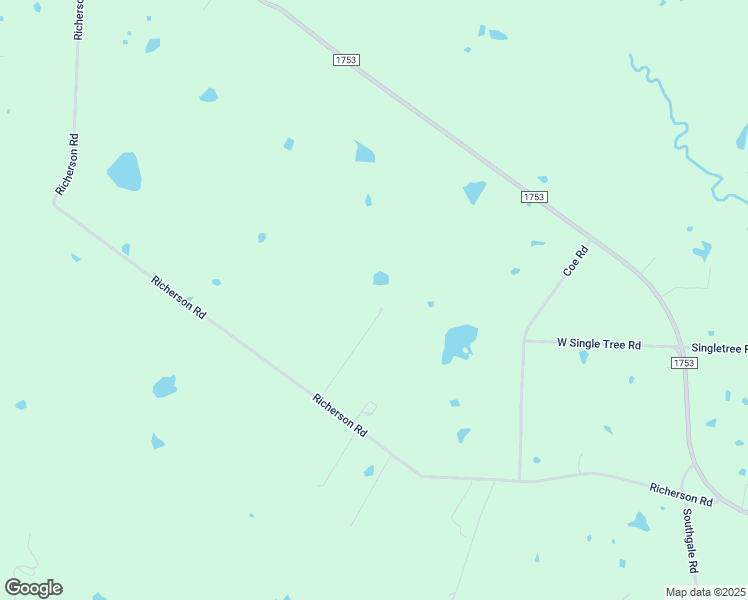 map of restaurants, bars, coffee shops, grocery stores, and more near 1399 Richerson Road in Denison