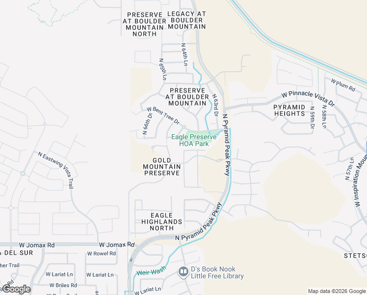 map of restaurants, bars, coffee shops, grocery stores, and more near 6432 West Northern Lights Way in Phoenix