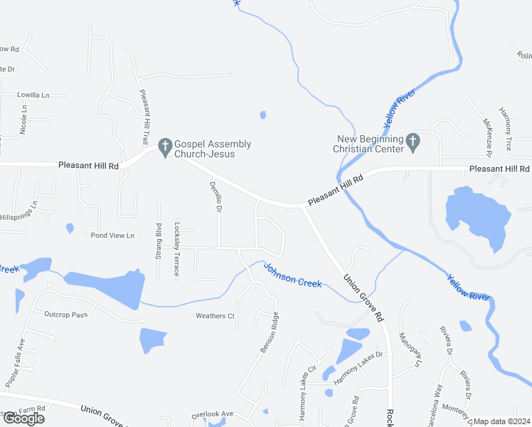 map of restaurants, bars, coffee shops, grocery stores, and more near 7905 Providence Point Way in Lithonia