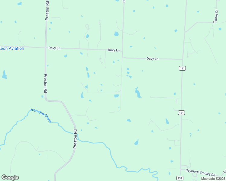 map of restaurants, bars, coffee shops, grocery stores, and more near 1661 Harvey Lane in Denison