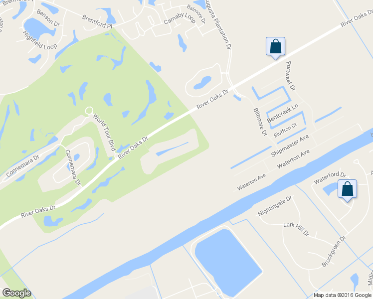 map of restaurants, bars, coffee shops, grocery stores, and more near 1250 River Oaks Drive in Myrtle Beach