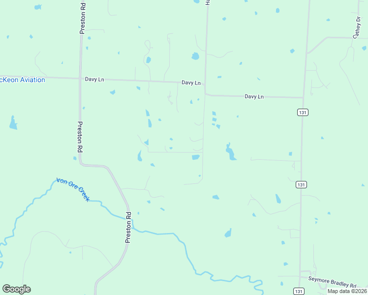 map of restaurants, bars, coffee shops, grocery stores, and more near 1661 Harvey Lane in Denison