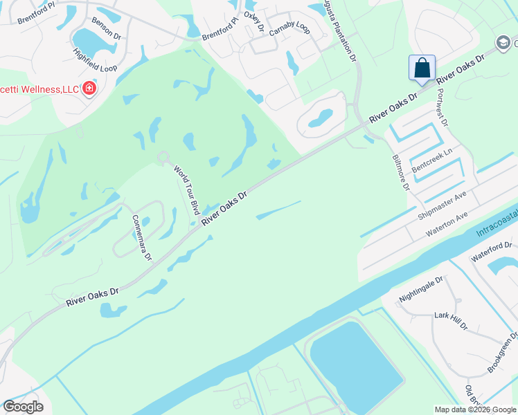 map of restaurants, bars, coffee shops, grocery stores, and more near 1234 River Oaks Drive in Myrtle Beach