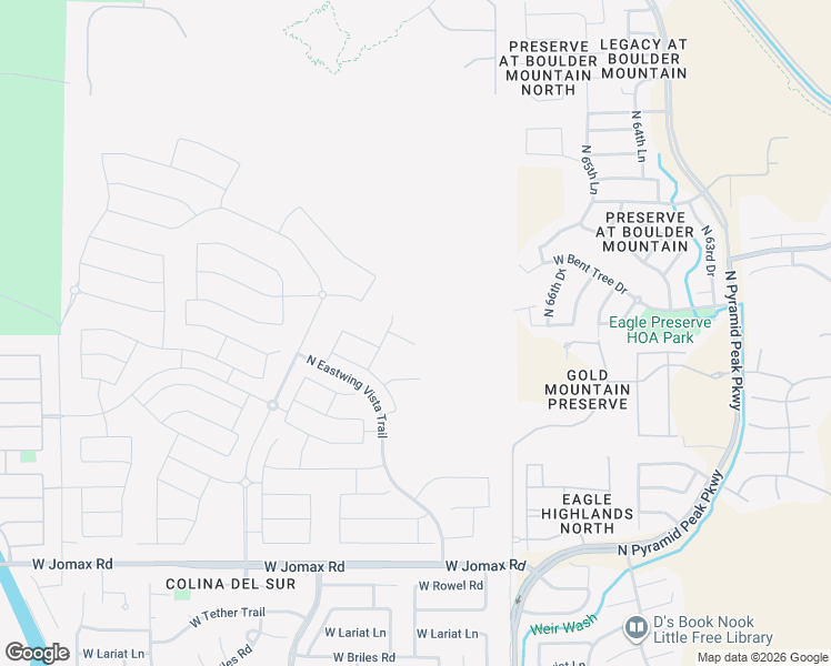 map of restaurants, bars, coffee shops, grocery stores, and more near 6638 West Straight Arrow Lane in Phoenix