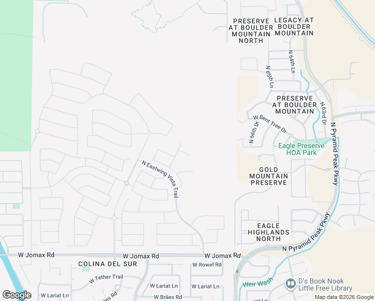 map of restaurants, bars, coffee shops, grocery stores, and more near 6638 West Straight Arrow Lane in Phoenix
