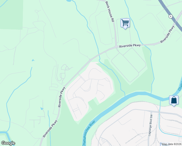 map of restaurants, bars, coffee shops, grocery stores, and more near 9123 Hanover Street in Lithia Springs