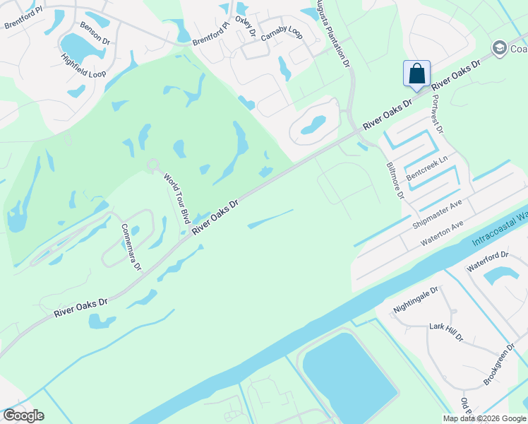 map of restaurants, bars, coffee shops, grocery stores, and more near 1230 River Oaks Drive in Myrtle Beach