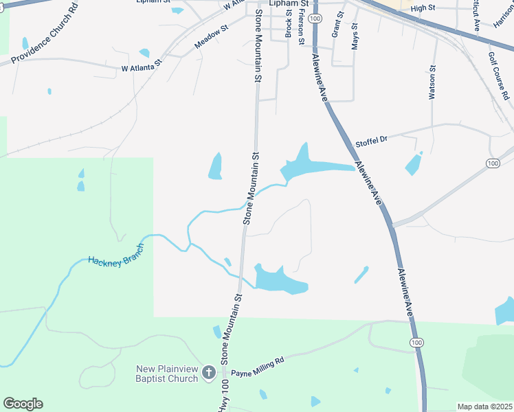 map of restaurants, bars, coffee shops, grocery stores, and more near 4131 Stone Mountain Street in Tallapoosa