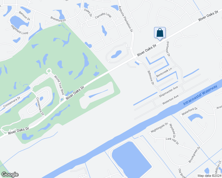 map of restaurants, bars, coffee shops, grocery stores, and more near 1278 River Oaks Drive in Myrtle Beach