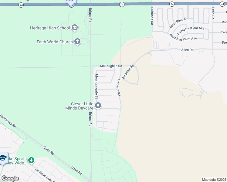 map of restaurants, bars, coffee shops, grocery stores, and more near 30160 Pine Needle Road in Riverside County